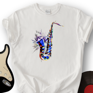 Blue Jazz Sax T-Shirt