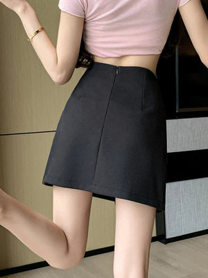 Asymmetrical Mini Skirt