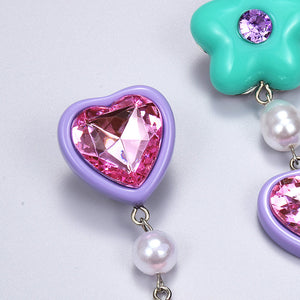 Candy Heart Drop Earrings