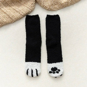 Cat Paw Plush Socks