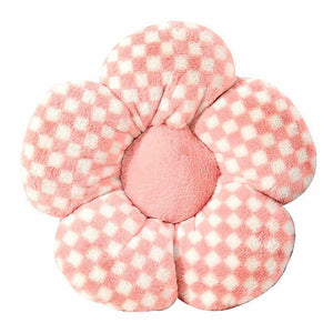 Checkered Flower Pillow