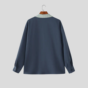 Contrast Collar Shirt