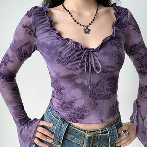 Floral Purple Top