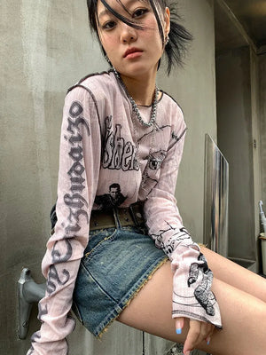 Grunge Harajuku Top