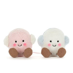 Pink and White Marshmallows Plush Toy