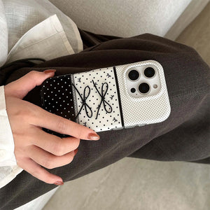 Black & White Coquette iPhone Case