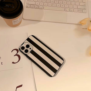 Black & White Striped iPhone Case