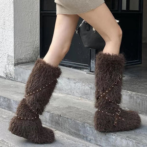 Moon Walk Furry Boots