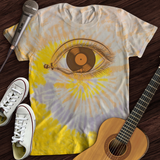 Eye with Vinyl Record Tie Dye T-Shirt
