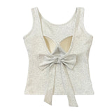 Blush Built-In Cup Bow Top