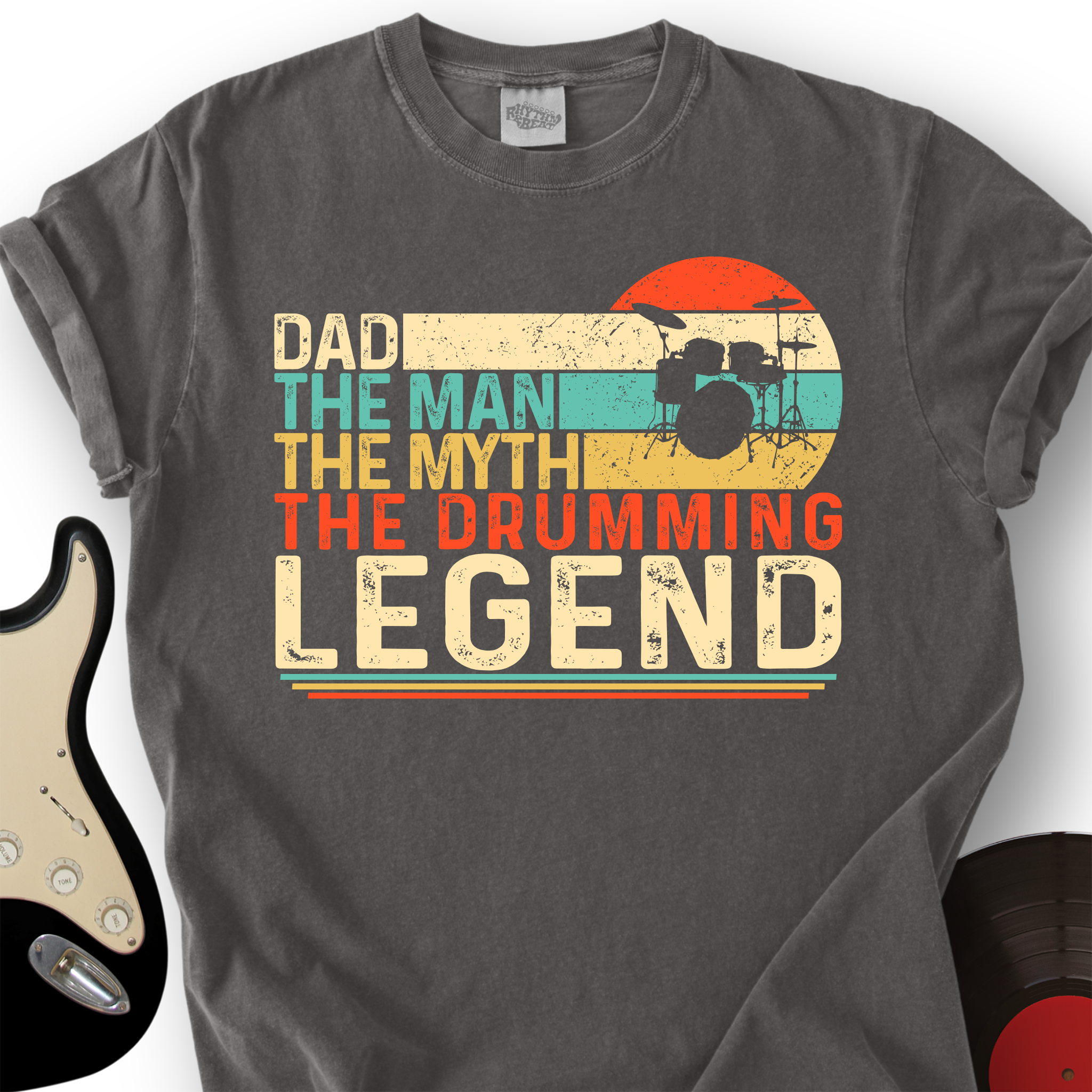 Drummer Legend Dad T-Shirt