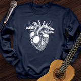 Drums Heart Crewneck