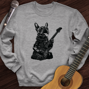 French Bulldog Guitar Crewneck