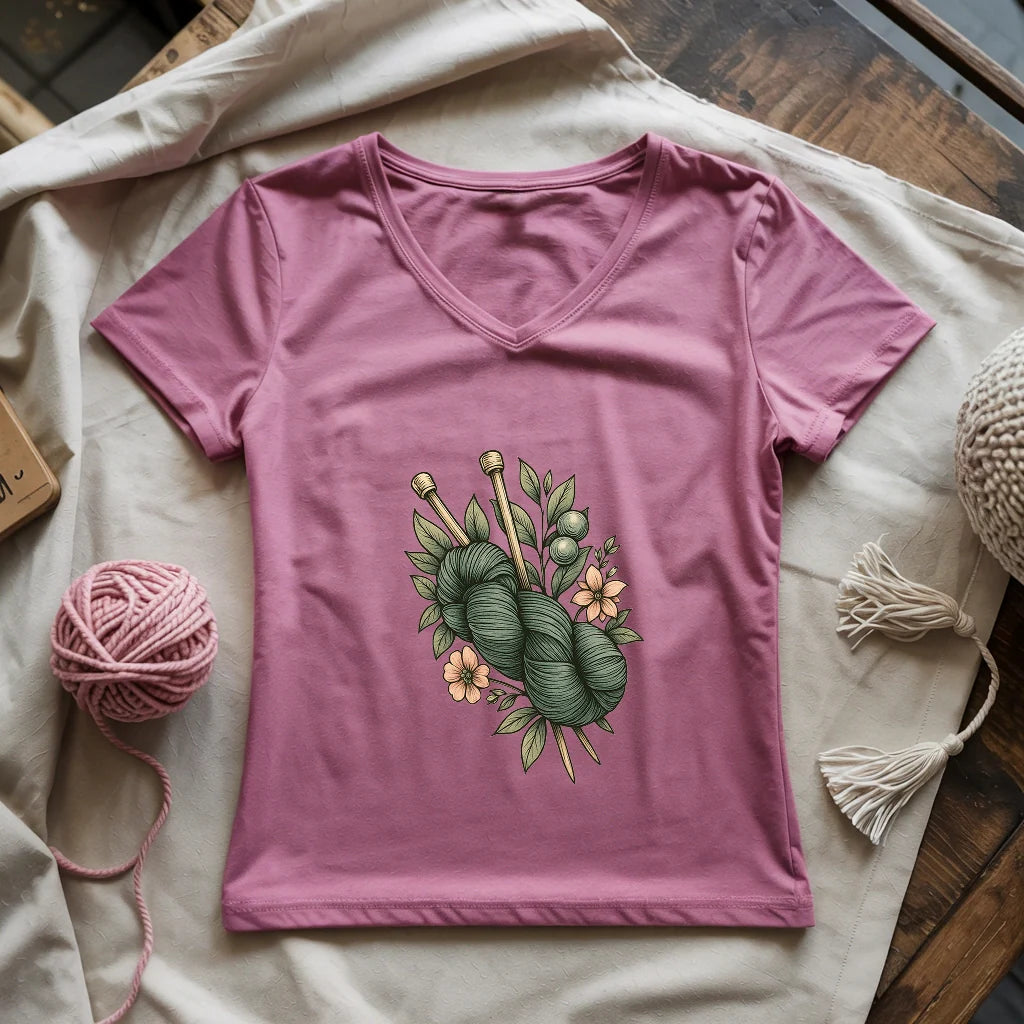 Botanical Yarn Lady V-neck