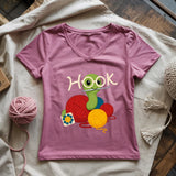 Hook Worm Lady V-neck