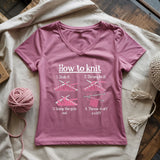 How To Knit Lady V-neck