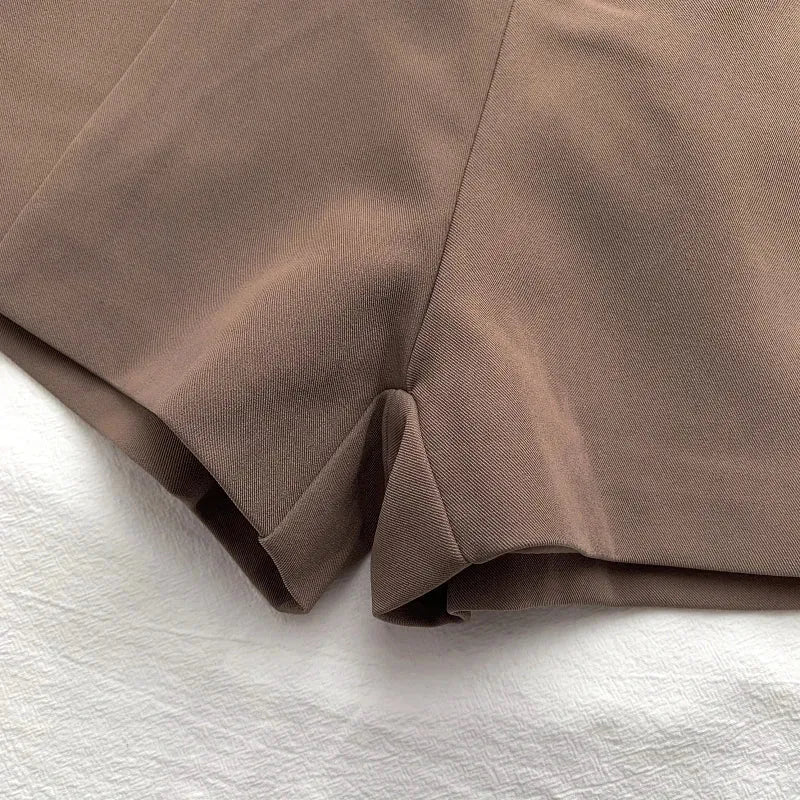 Belted High Waisted Shorts