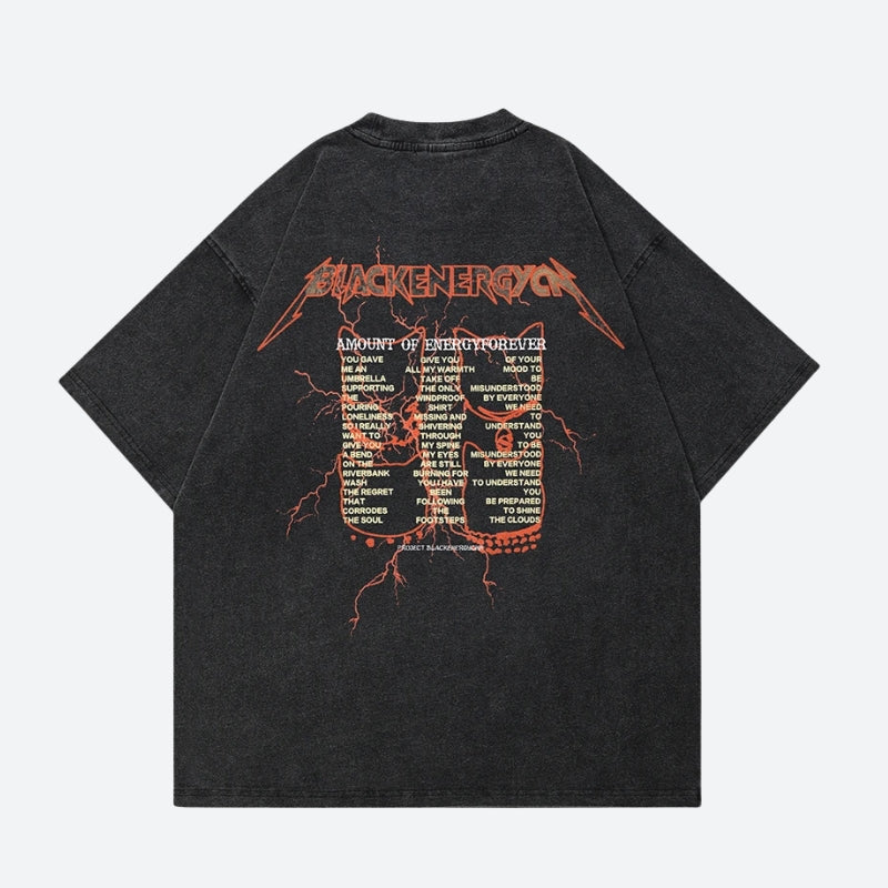 Black Energy Cat Band Tee