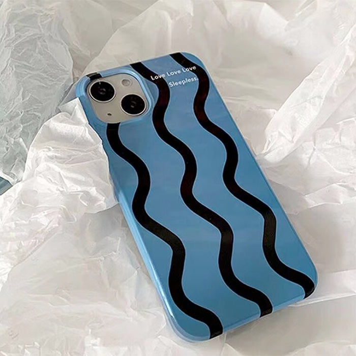 Blue Striped iPhone Case