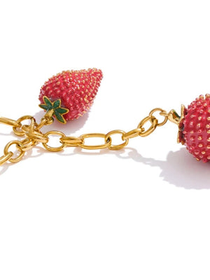 Coquette Strawberry Necklace