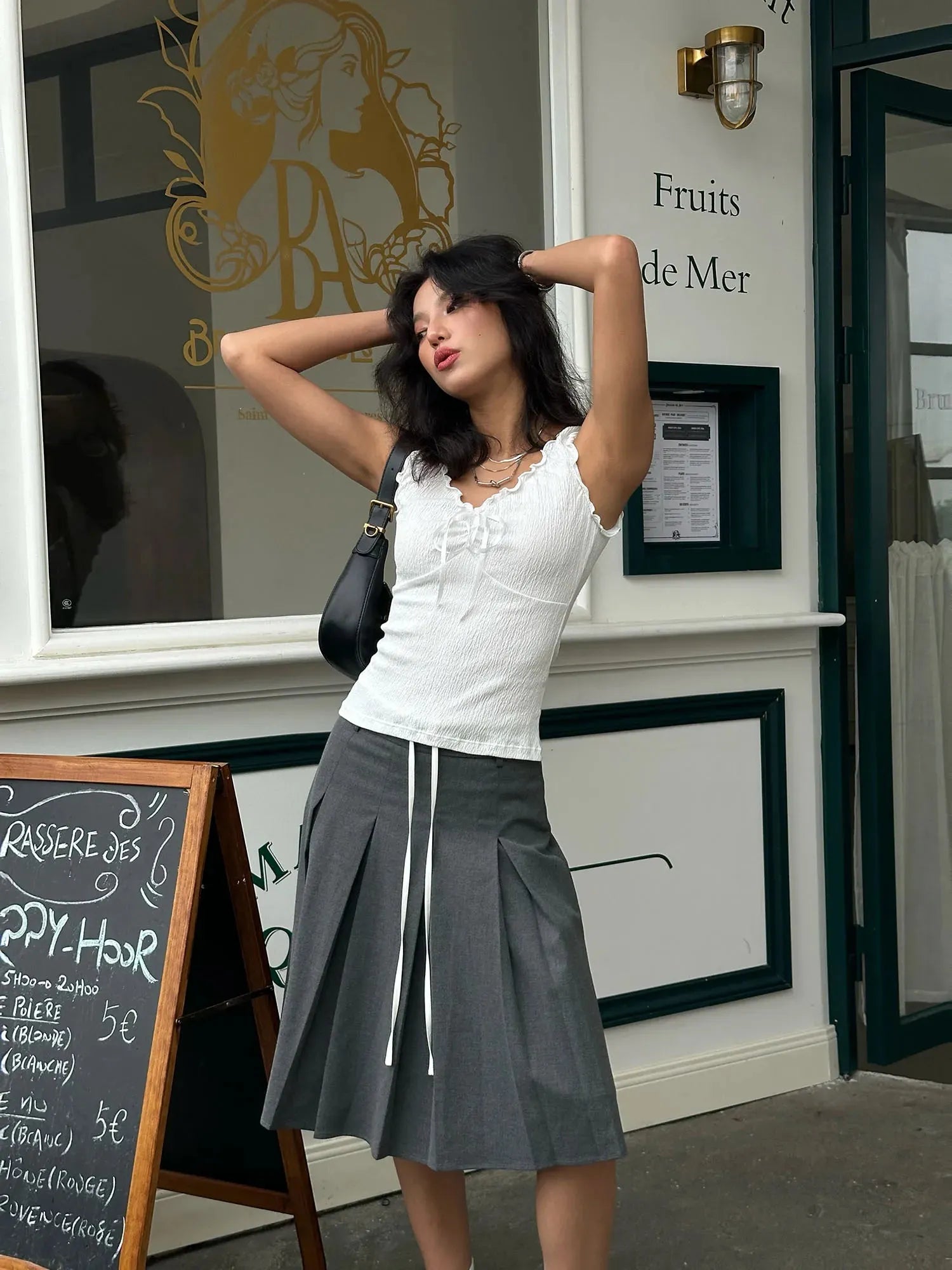 Coquette Tie Front Top