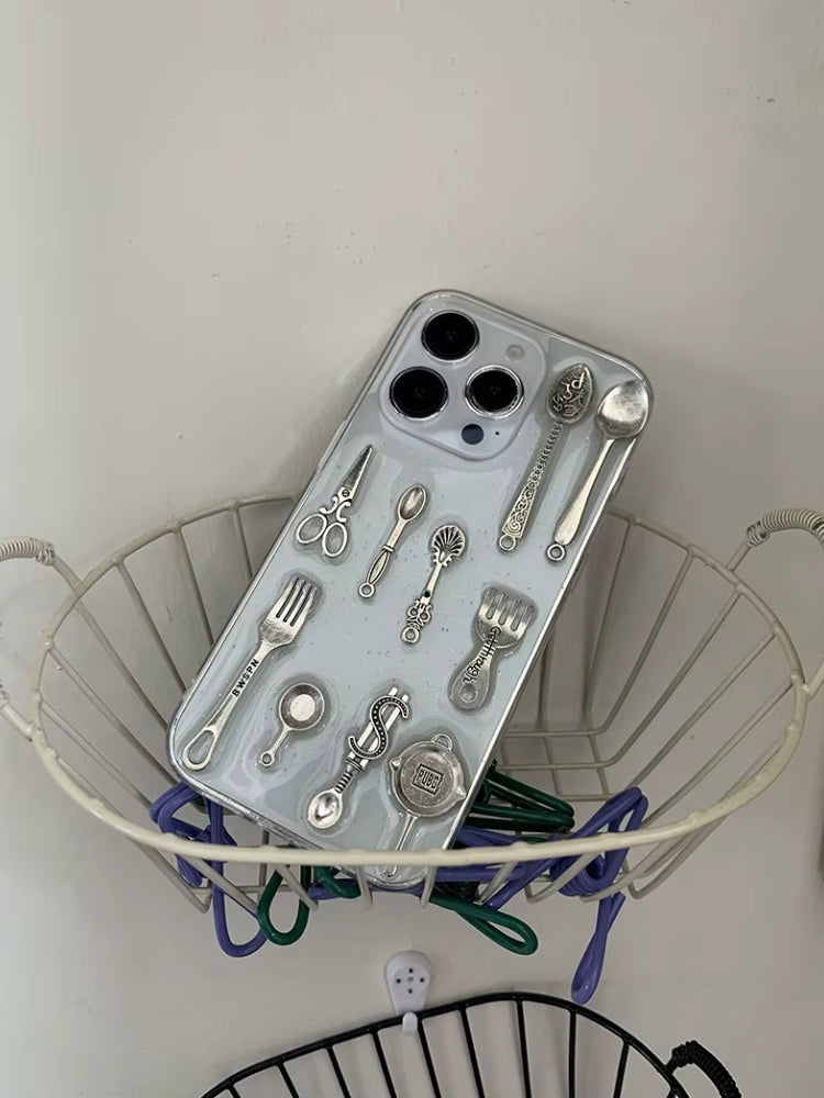 Cutlery Set Clear Phone Case