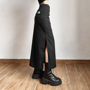 Dark Academia Maxi Skirt