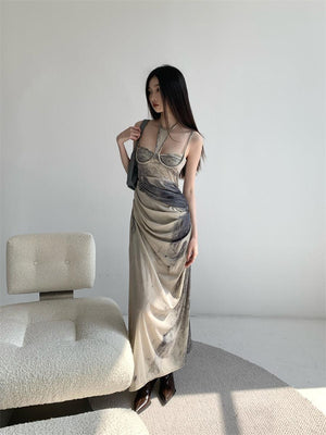 Halter Neck Maxi Dress