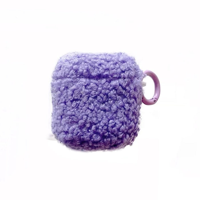 Lavender Fuzzy AirPods Case