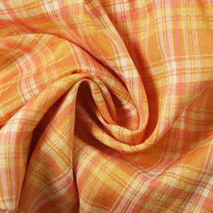 Plaid Drawstring Bubble Mini Skirt