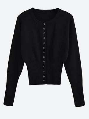 Ribbed Slim Fit Cardigan