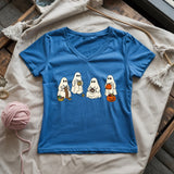 Ghost Stitchers Society Lady V-neck