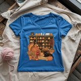 Knitting Turkey Lady V-neck