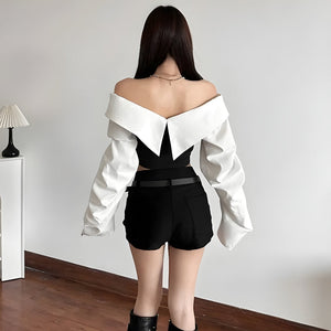 Shirt Corset Top