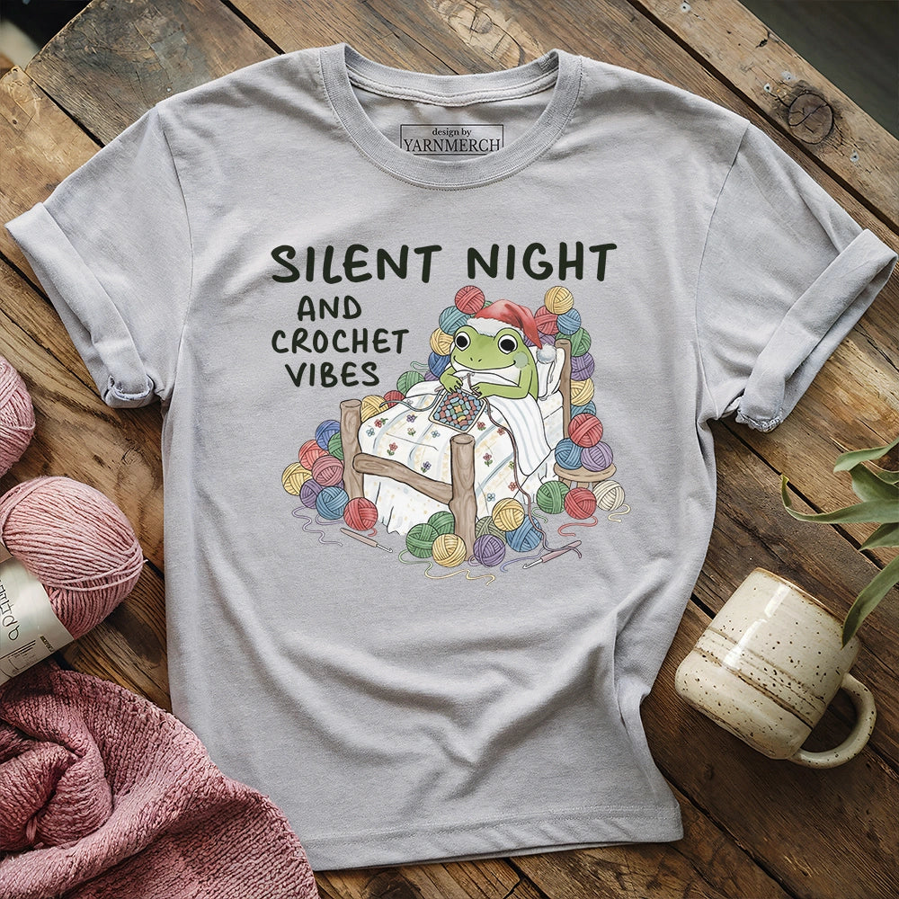 Silent Night and Crochet Vibes T-shirt