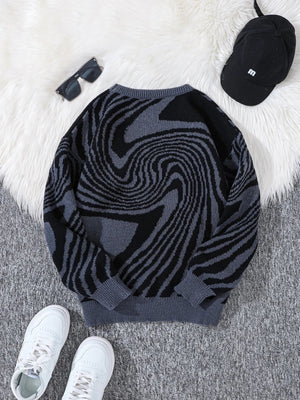 Spiral Pullover Sweater