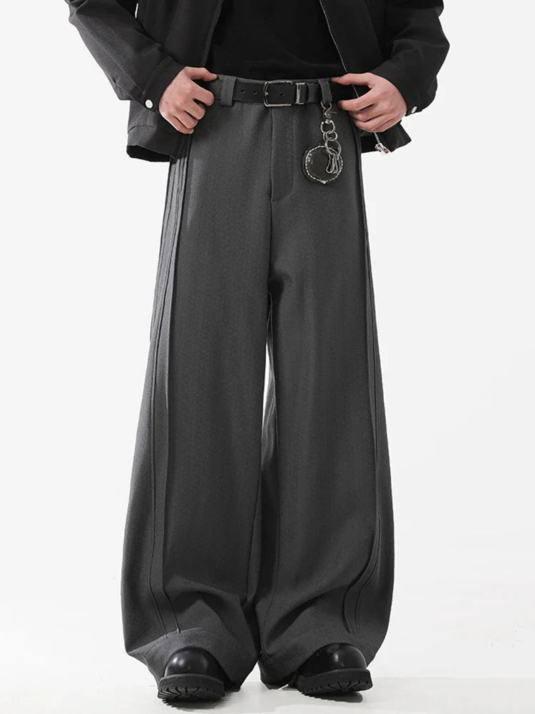 Tailored Pleated Wide Leg Pants