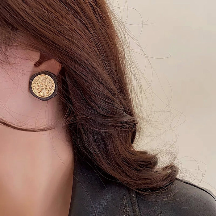 Vintage Aesthetic Coin Earrings