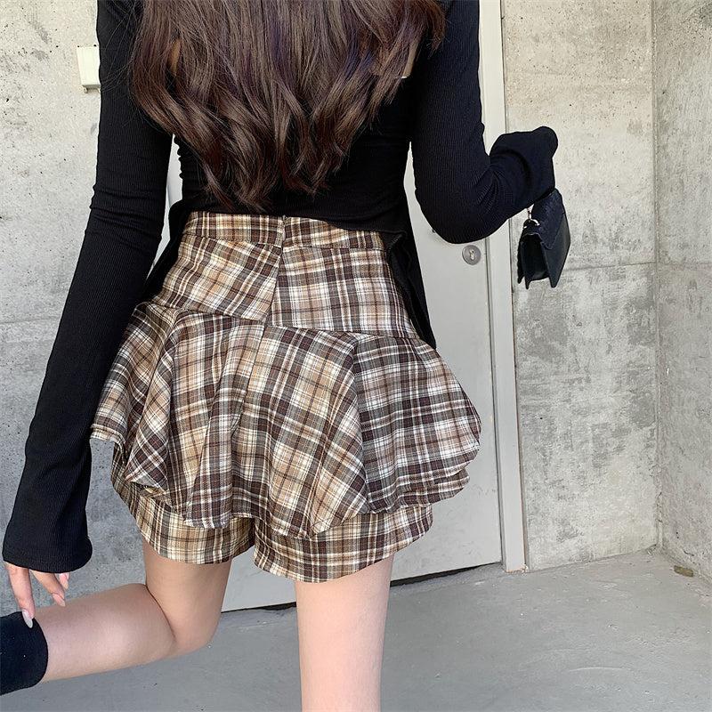 Y2K Plaid Mini Skort