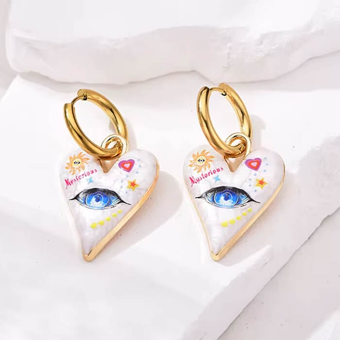 All-Seeing Heart Earrings