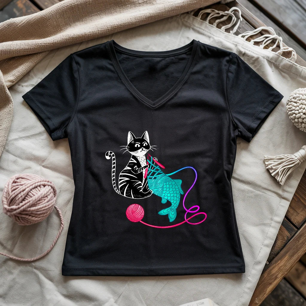 Knitfish Lady V-neck