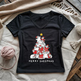 Merry Sheepmas Lady V-neck