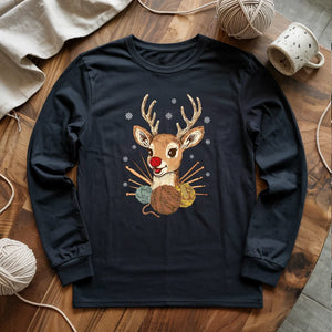 Red Nose Yarndeer Long Sleeve T-shirt