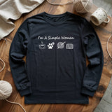 Simple Crocheter Long Sleeve T-shirt