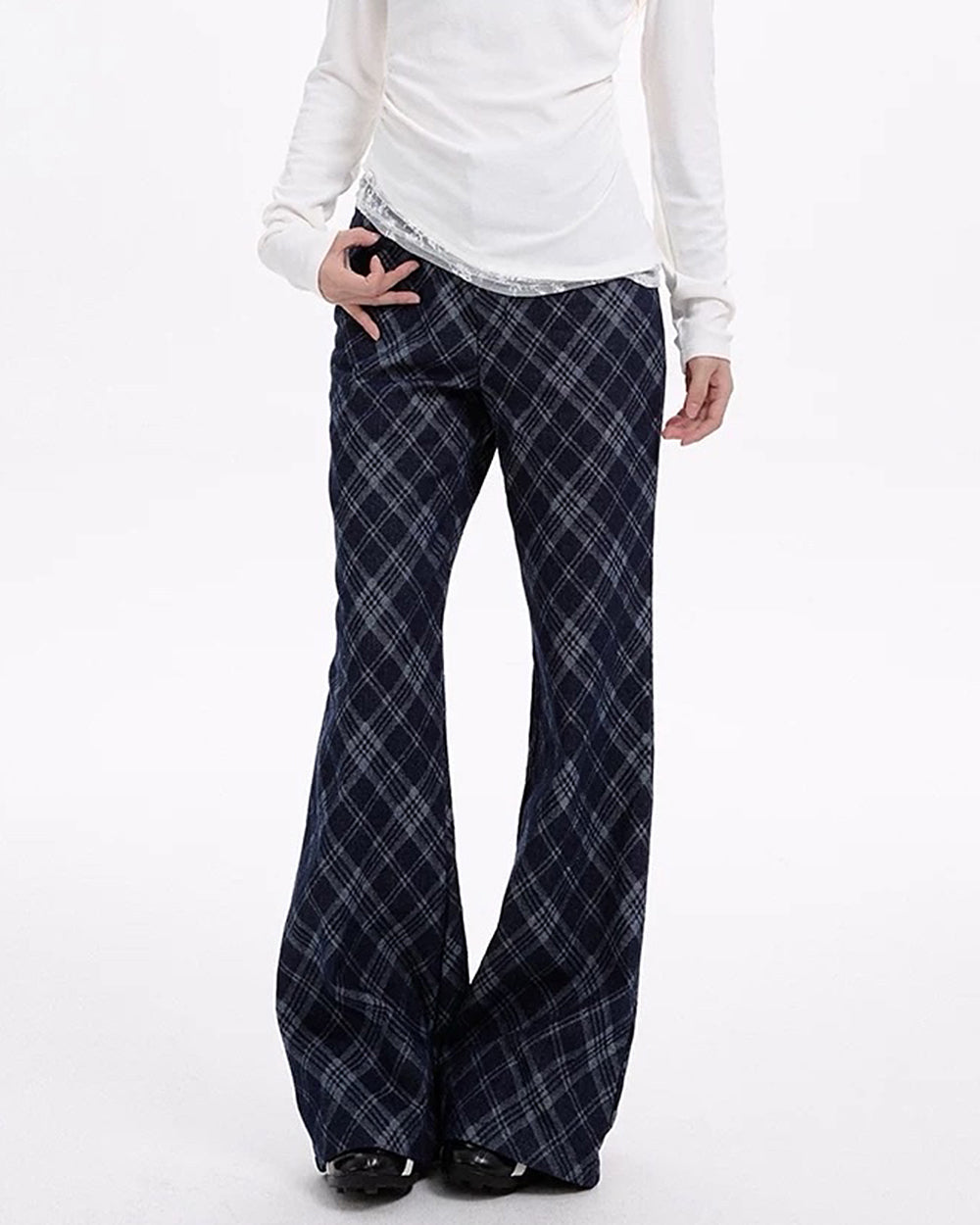 Skippin' School Blue Plaid Pants