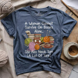 Books & Yarn Lover T-shirt