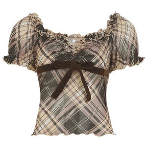 Picnic Romance Puff Sleeve Top