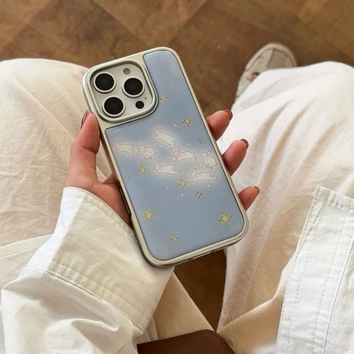 Bunny & Stars iPhone Case