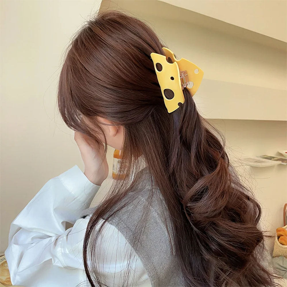 Cheese Hair Claw Clip