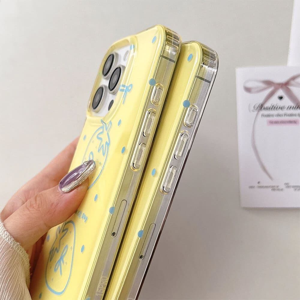 Coquette Girl Strawberry iPhone Case